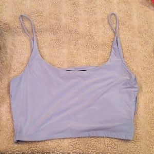 Silky crop tank top
